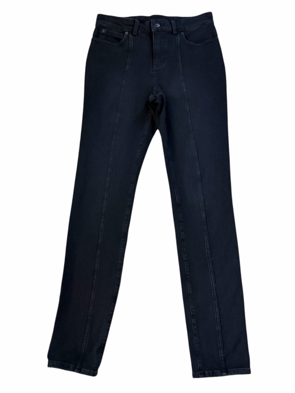 Duluth Trading Co. Netics High Rise Stretch Skinny Jeans in Black Size 6 Long